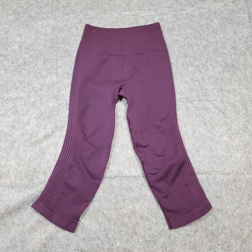 Lululemon‎ Leggings Womens 4 Zone In Crop Purple 17" Seamless Run Yoga Gym